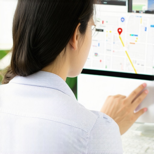 Expert analyzing Google Maps data to improve local visibility