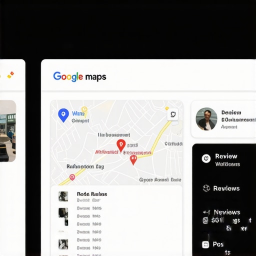 Optimized Google Maps Business Profile Business profile with reviews, Q&A, and posts demonstrating high engagement