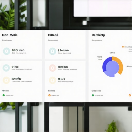 SEO Dashboard with Local Rankings A detailed SEO dashboard displaying various local search rankings, citation status, and review metrics for a business.