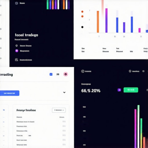 Dashboard showing local SEO ranking improvements