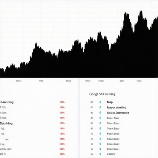 Analytics dashboard displaying Google Maps ranking improvements