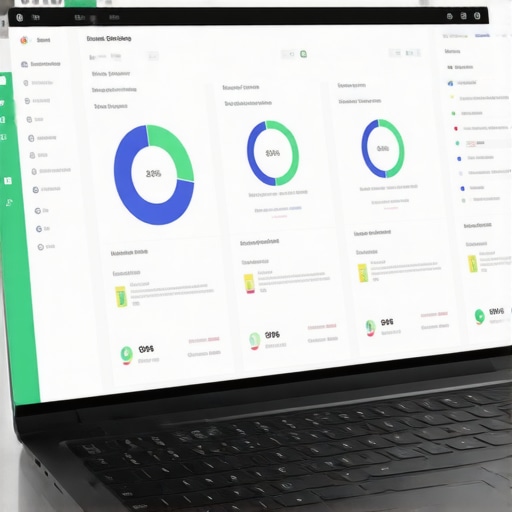 Screenshot of SEO software analyzing Google Maps rankings for local businesses.