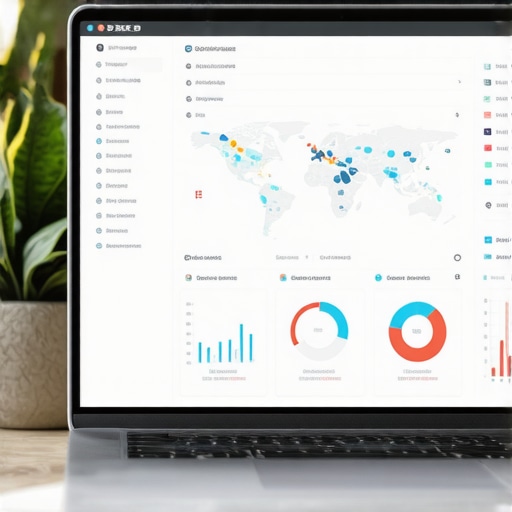 Dashboard showing local SEO performance metrics including map rankings, reviews, and citation consistency.