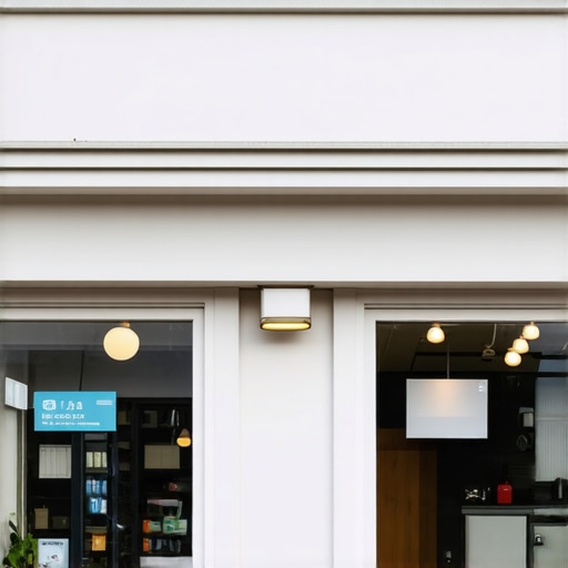 Photo of a well-maintained local storefront with prominent signage