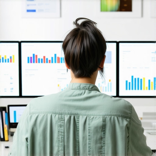 Effective Local SEO Management Tools Person analyzing local SEO performance with various software dashboards.