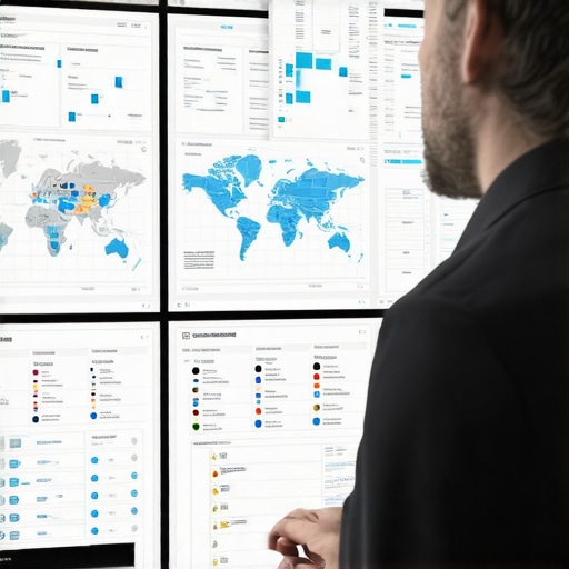 Expert Analyzing Map SEO Data MAP SEO professional reviewing local Google Map analytics on a computer.