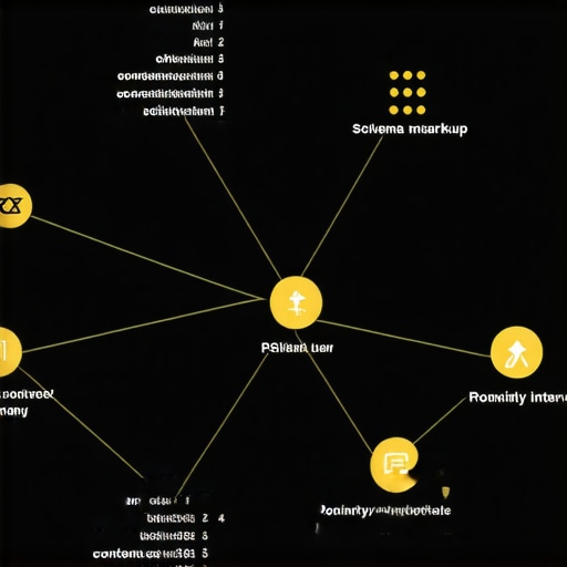 Local SEO Signal Network Diagram showing interconnected local SEO signals affecting Google Maps rankings.