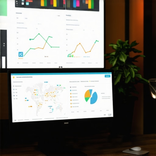 Local Map SEO Tools Dashboard Screenshot of SEO software monitoring Google Maps rankings and local search performance