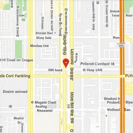 Business listings and analytics on a digital map for local SEO