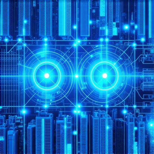 Real-Time Data Signals on Digital Map Illustration of a digital city map showing live proximity and AI signals that influence local search rankings.